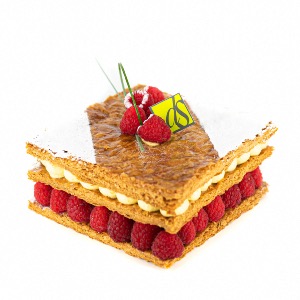 Le Millefeuille Framboises de Délices des Sens